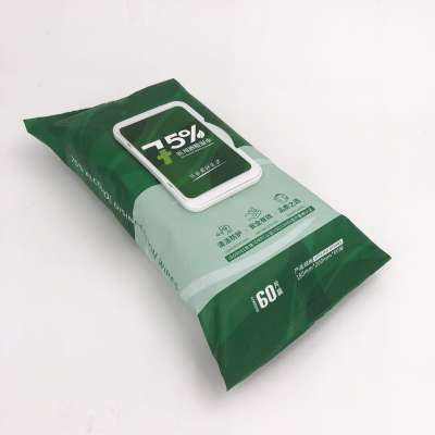 Manufacturer 75%alcohol wet wipes medical disinfectant wet wipes for hospital