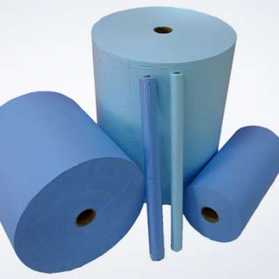 High quality dry stencil wiper roll 55%Cellulose 45%Polyester for printing machine