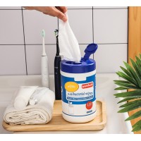 Barreled antibacterial wipes barreled household and office wipes