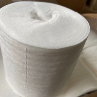 Disposable spunlace nonwoven for wet alcohol wipe roll