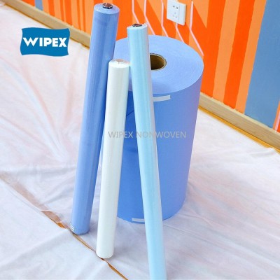 Nonwoven polyester woodpulp lint free automatic cleaning wiper roll for printing blanket cleaning