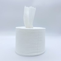 Spunlace wipe roll for face/hand/skin disposable nonwoven wwet roll